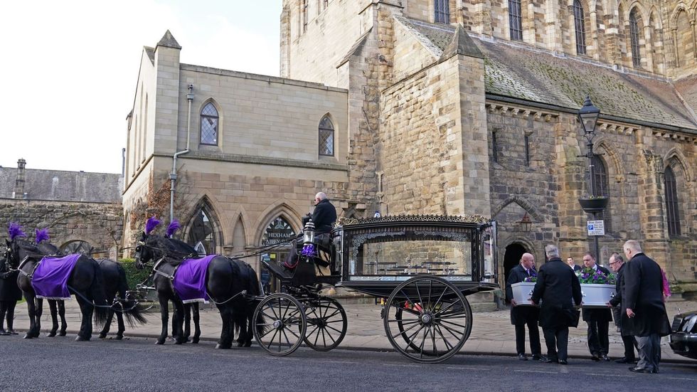 Holly Newton's funeral