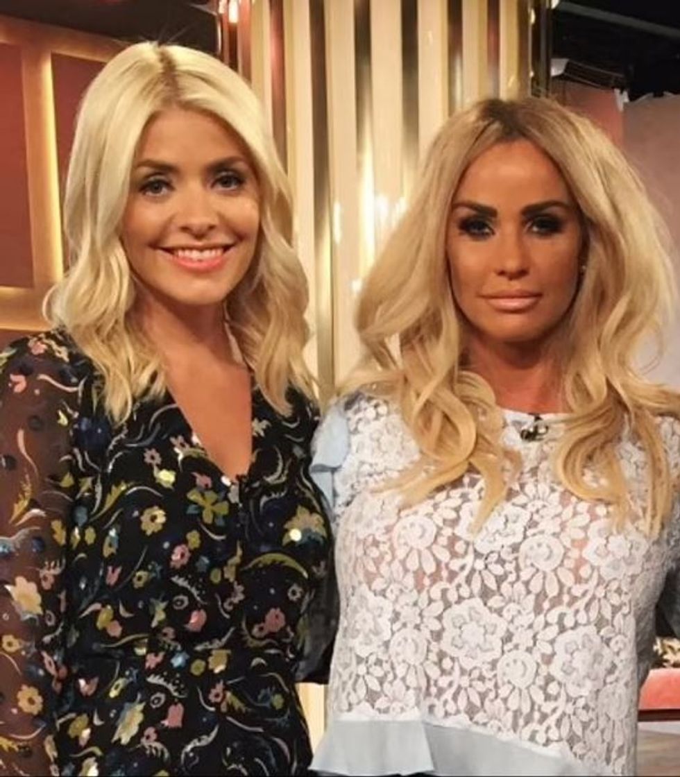 Holly Willoughby and Katie Price