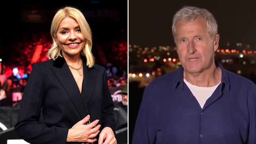 Holly WIlloughby and Sky News reporter Mark Austin