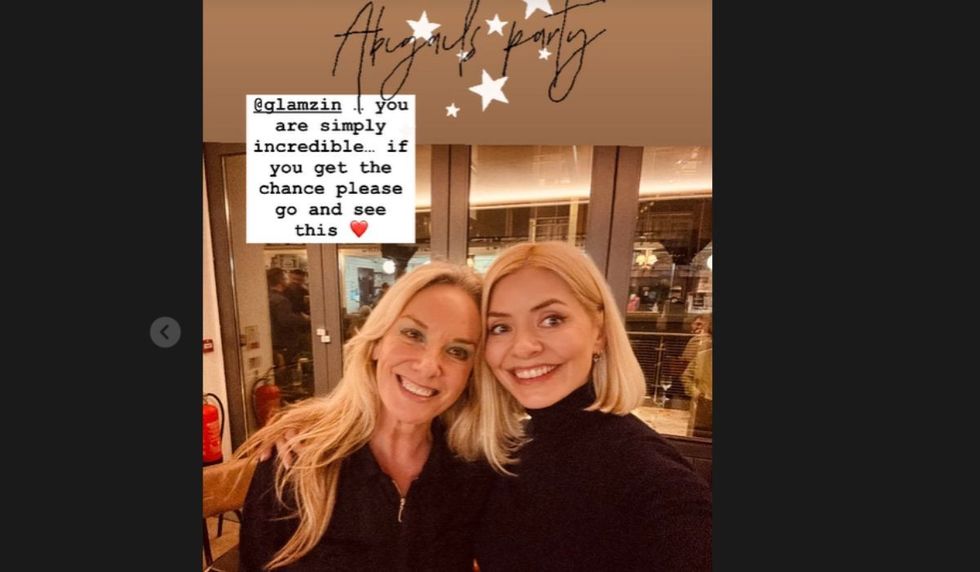 Holly Willoughby and  Tamzin Outhwaite