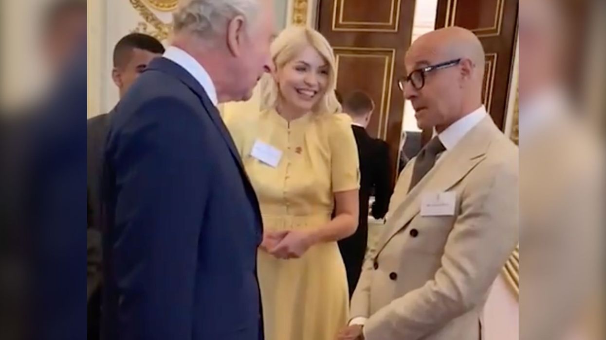 Holly Willoughby appeared to put the Phillip Schofield feud behind her as she laughed with King Charles