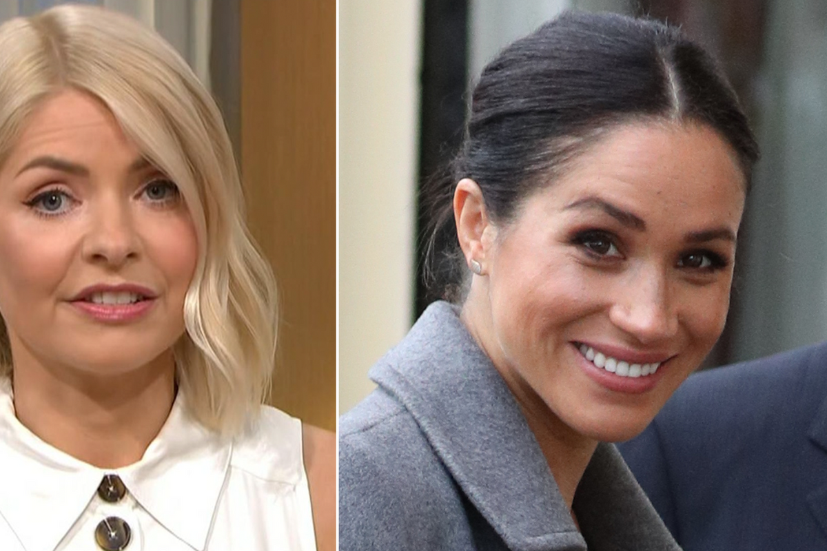 Holly Willoughby (left) and Meghan Markle (right)