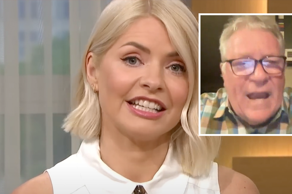 Holly Willoughby (left), Jim Davidson (right)