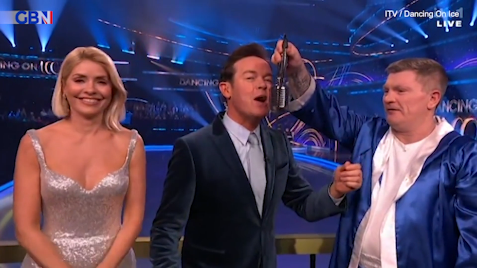 Holly Willoughby, Stephen Mulhern and Ricky Hatton