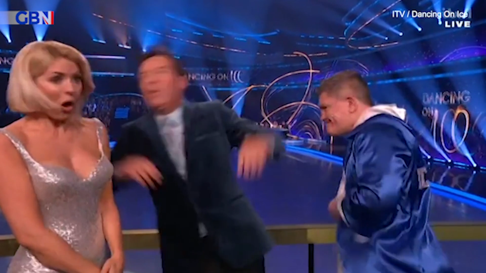 Holly Willoughby, Stephen Mulhern and Ricky Hatton