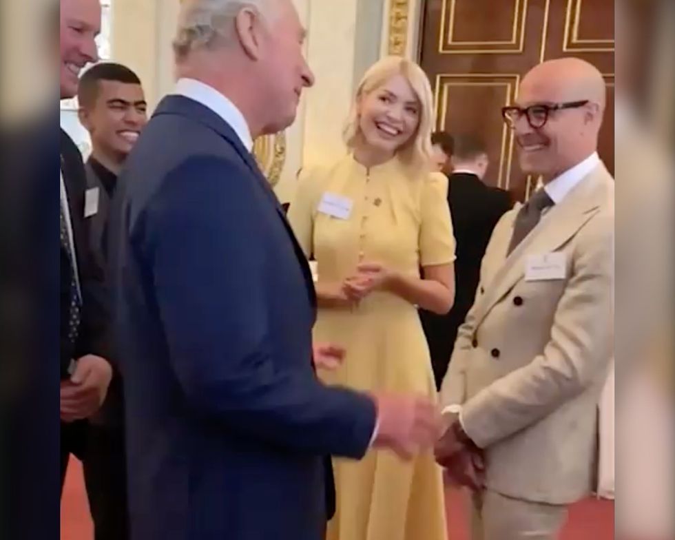 Holly Willoughby with King Charles