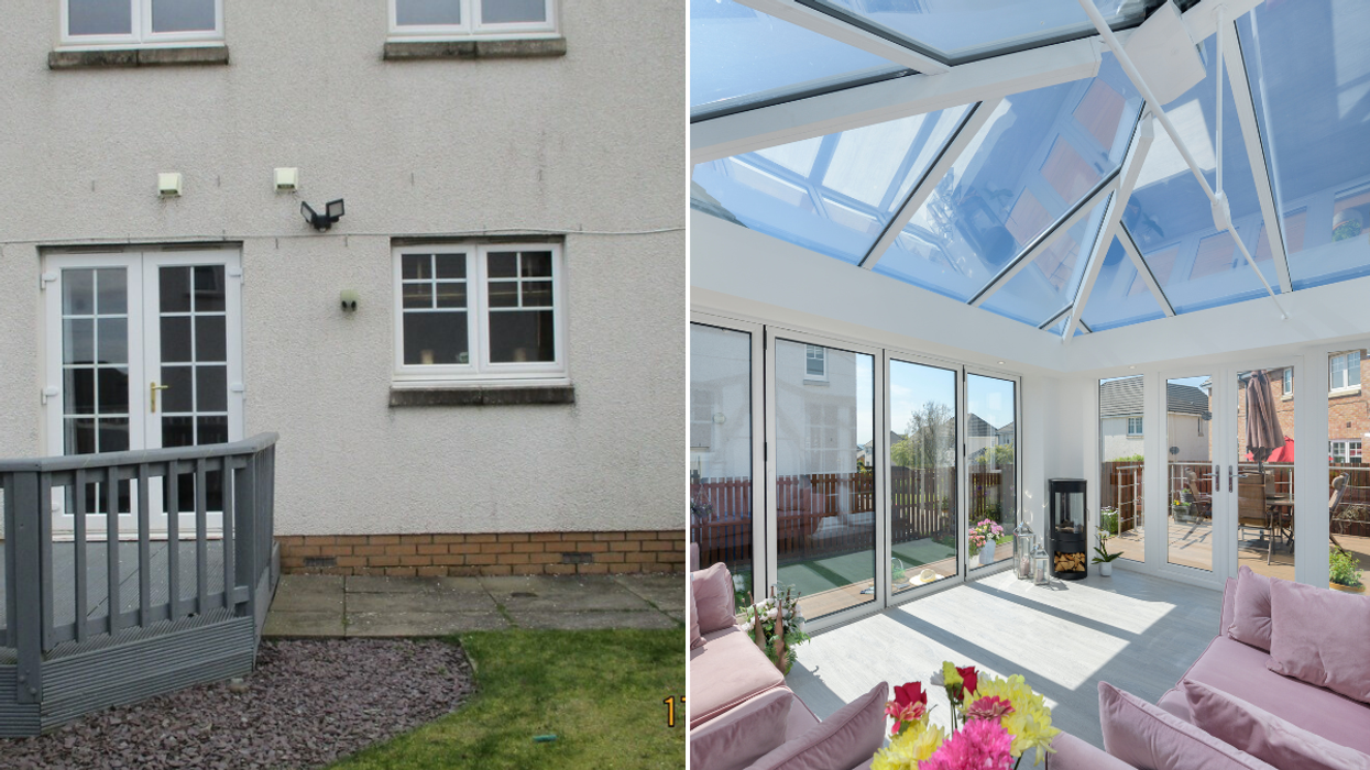 Home before and after renovations