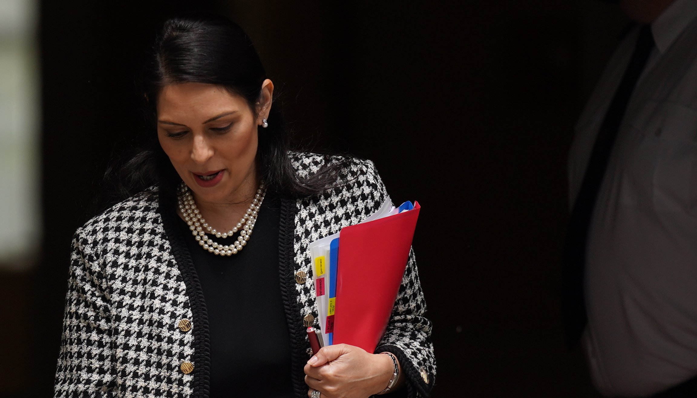 Home Secretary Priti Patel leaves 10 Downing Street