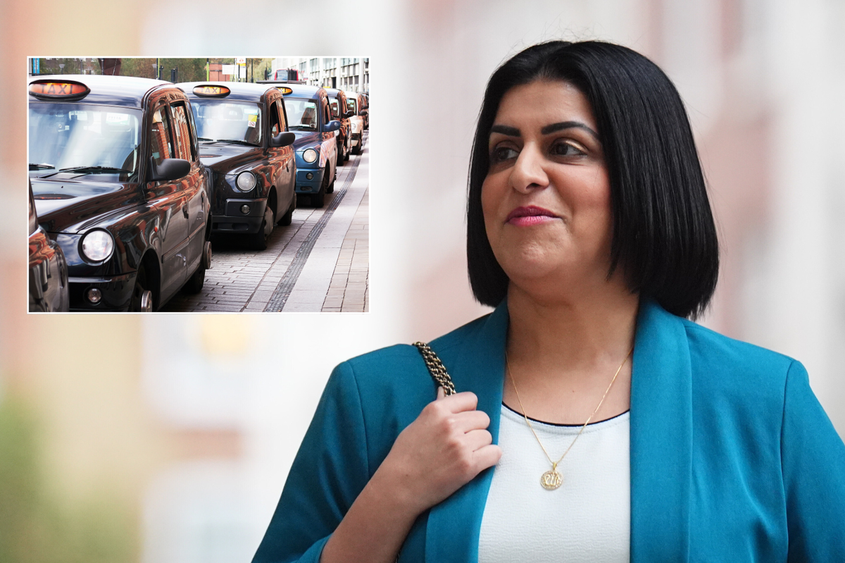 Home Secretary Shabana Mahmood / taxi rank