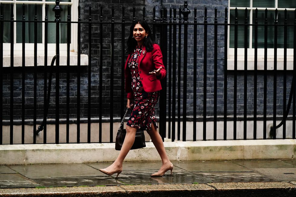 Home Secretary Suella Braverman arrives for a cabinet meeting at 10 Downing Street, London, ahead of a mini-budget announcement by Chancellor of the Exchequer Kwasi Kwarteng. Picture date: Friday September 23, 2022.