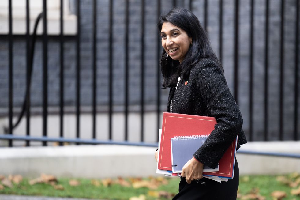Home Secretary Suella Braverman arrives in Downing Street, London. Picture date: Friday November 11, 2022.