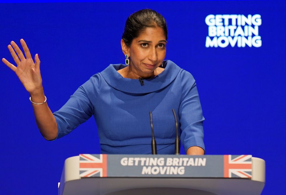 Home Secretary Suella Braverman said she was \u201cdisappointed\u201d by the mid-conference climbdown, and accused Tory rebels like Michael Gove of staging a \u201ccoup\u201d.
