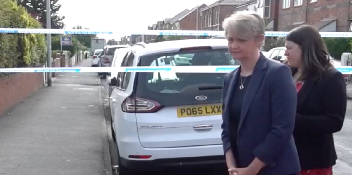 NextImg:Yvette Cooper lays flowers in tribute to Southport stabbing victims