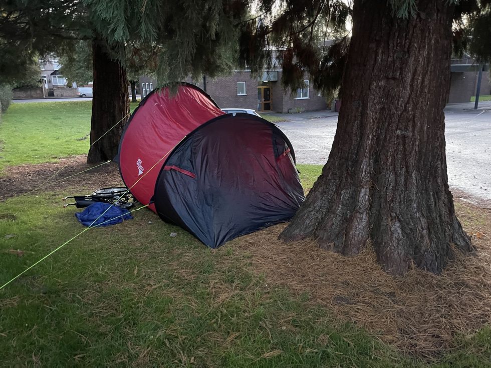 Homeless tent