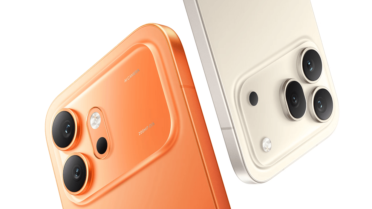 Honor 600 in orange and golden white