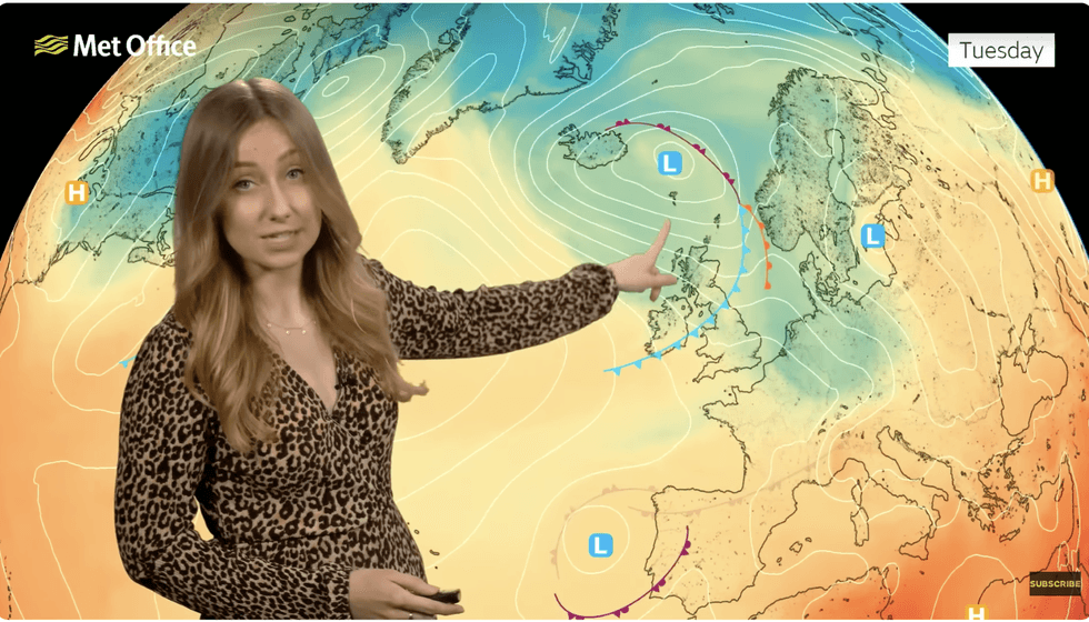Honor Criswick delivers the Met Office forecast