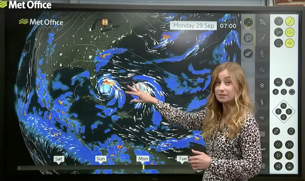 Honor Criswick describes two potential hurricanes may affect the UK weather
