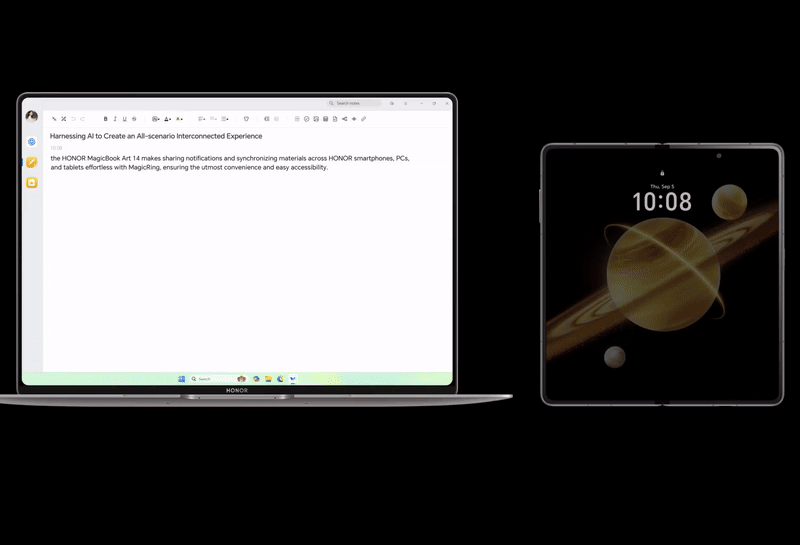 Honor phone connecting its camera to your other devices