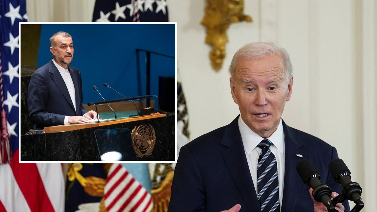 Hossein Amir-Abdollahian and Joe Biden