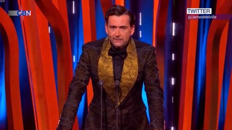 Host David Tenant paid recognition to the star's charitable foundation