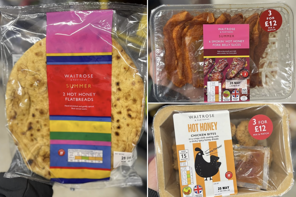 Hot Honey Flatbreads, 6 Smokin' Hot Honey Pork Belly Slices; Hot Honey Chicken Bites