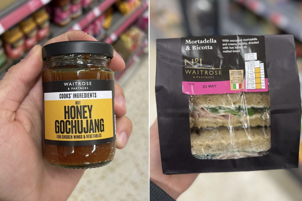 Hot Honey Gochujang; No.1 Mortadella & Ricotta Sandwich drizzled with Hot Honey