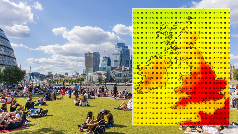 Hot London/Weather map