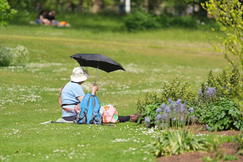 Hot weather in London