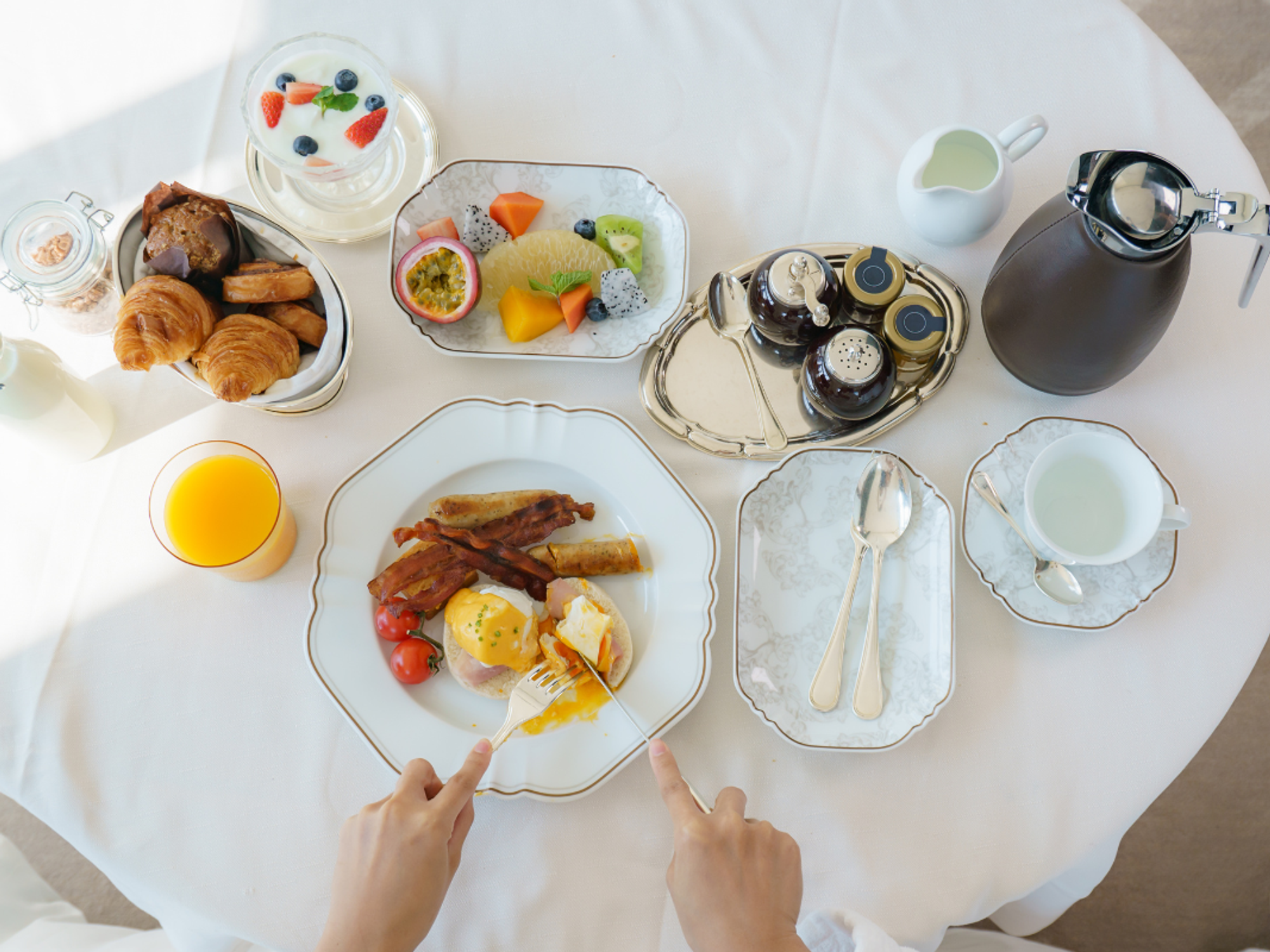Hotel breakfast board