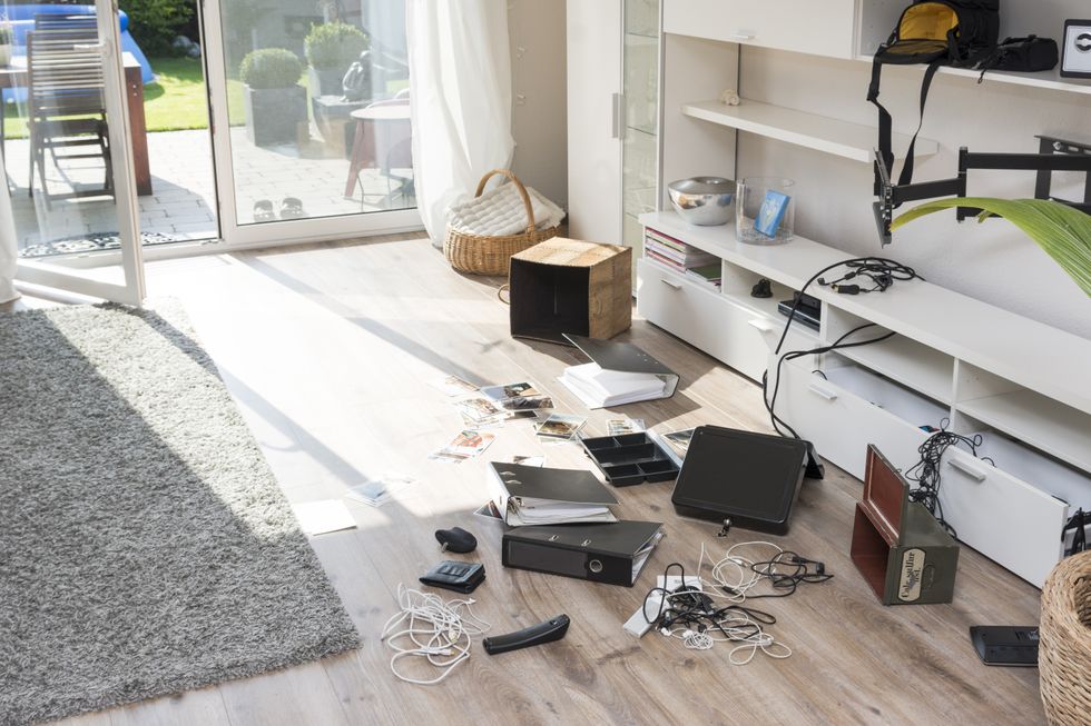 House after being burgled