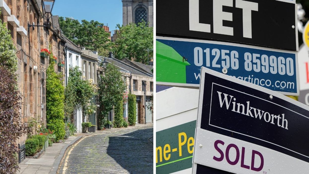 Houses in Edinburgh / For sale signs