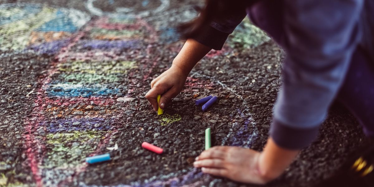 NextImg:Neighbours left at wits' end after children next door paint swear words onto road outside house