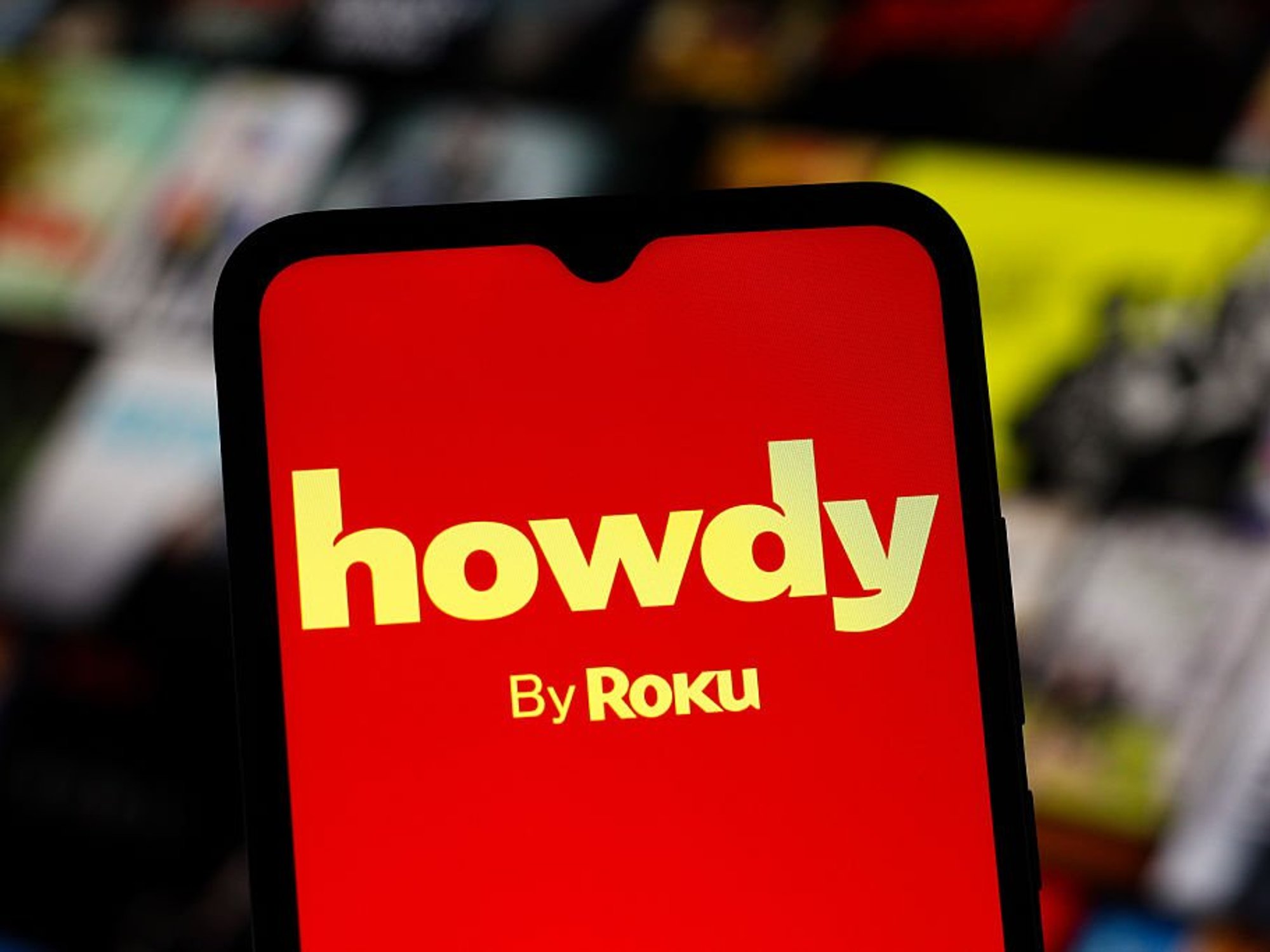 Howdy by Roku logo on mobile