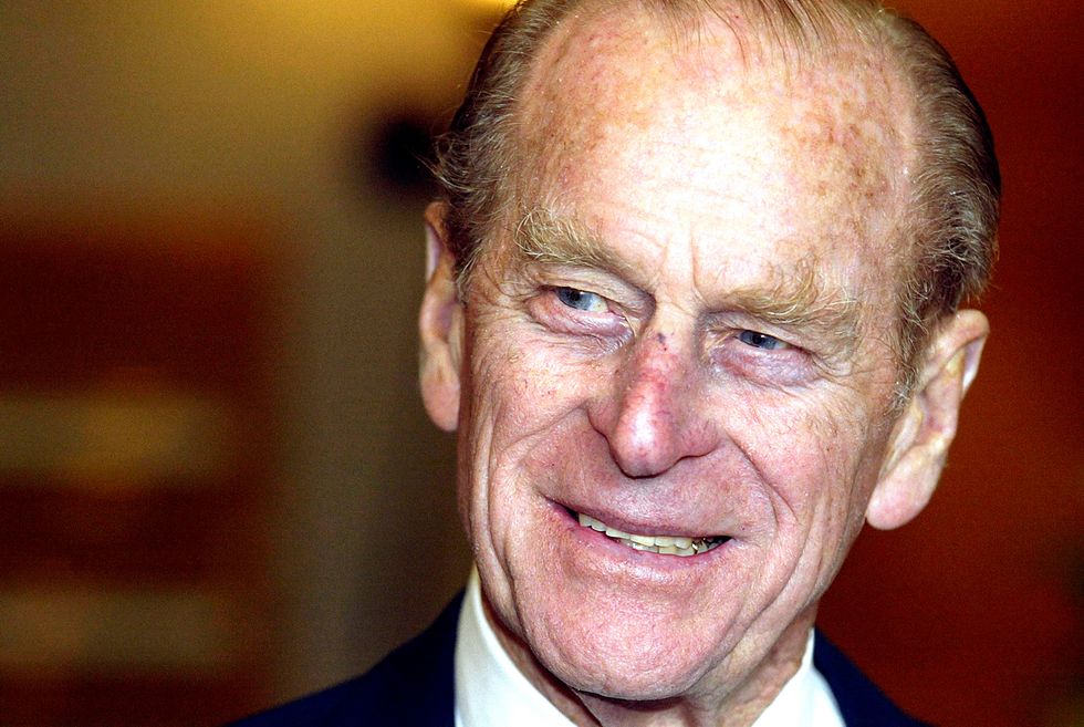 HRH Prince Philip, chats with guests at a Duke of Edinburgh award scheme, at the Hilton Hotel in Templepatrick Co Antrim, Ireland. Prince Philip was on a one day visit to the province, to carry out a number of engagements in connection with the award scheme.