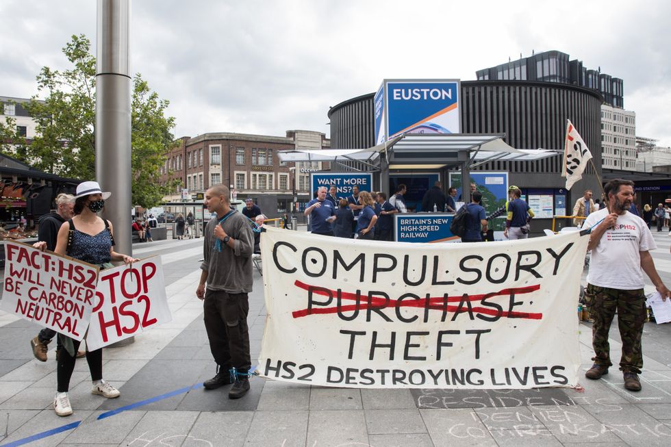 HS2 compulsory purchase order protest
