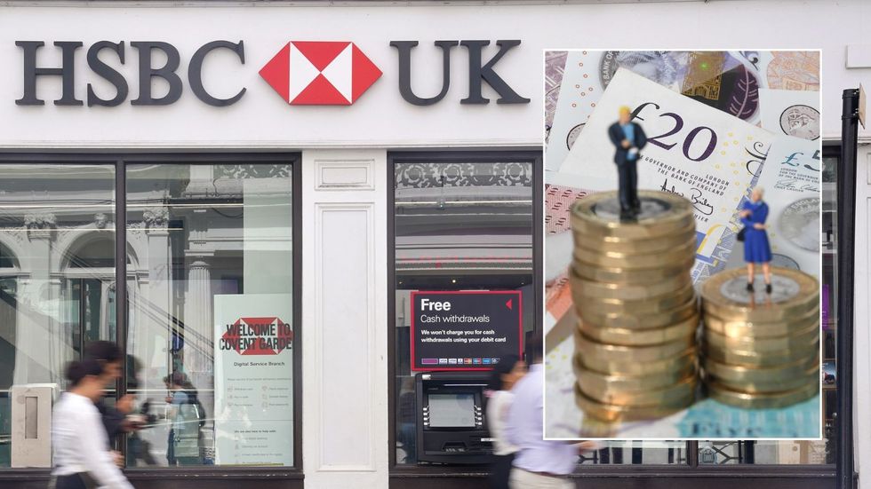 HSBC branch, money