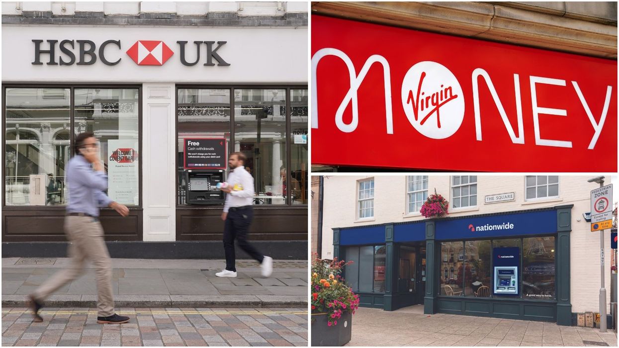 HSBC, Virgin Money and Nationwide Building Society