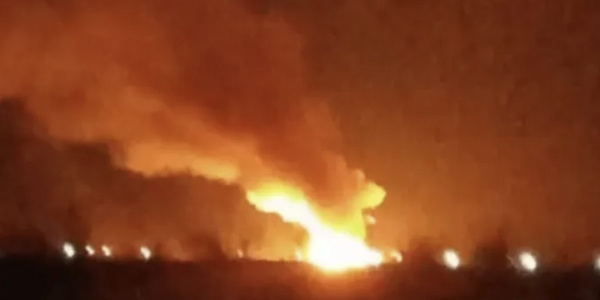 NextImg:Russian military unit storing Putin's missiles bursts into flames