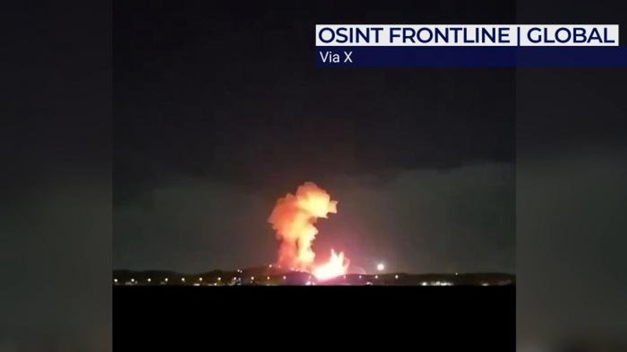 Iranian ammo depot erupts into huge fireball after strike by US bunker buster