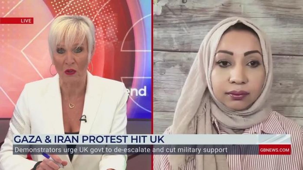 ‘Insanity!’ GB News guest sparks fury as she DEFENDS protesters holding aloft Iranian flags