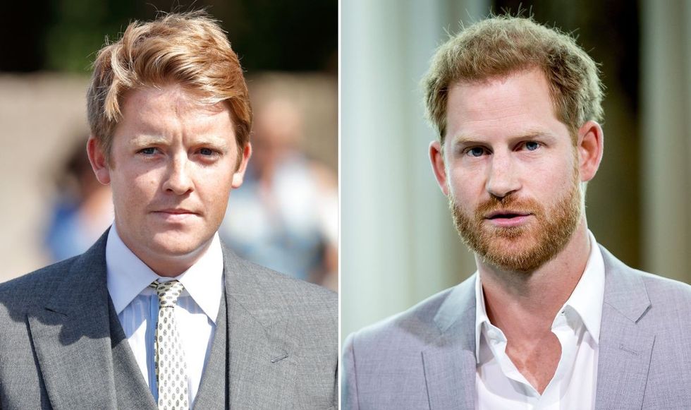 Hugh Grosvenor and Prince Harry