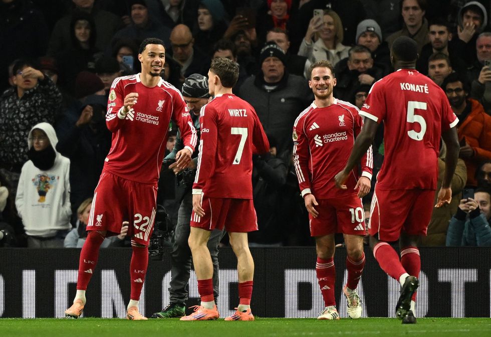 Hugo Ekitike scored his fifth Premier League goal in three matches