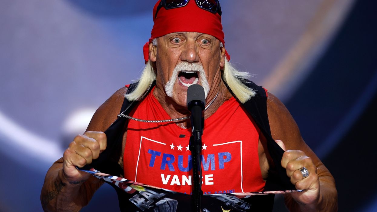 Hulk Hogan jokes about 'body slamming' Kamala Harris as he questions her racial identity
