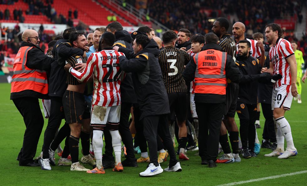 Hull City and Stoke City ended in complete chaos