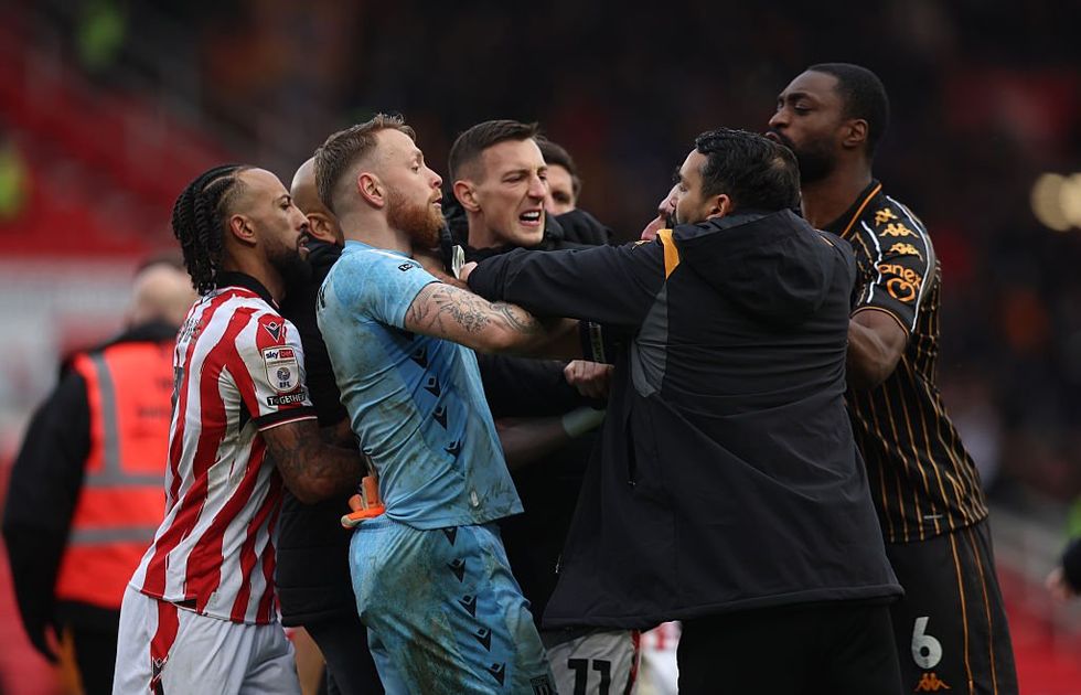 Hull City and Stoke City ended in complete chaos