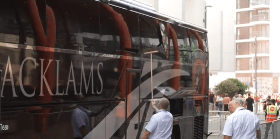 Hull City team bus