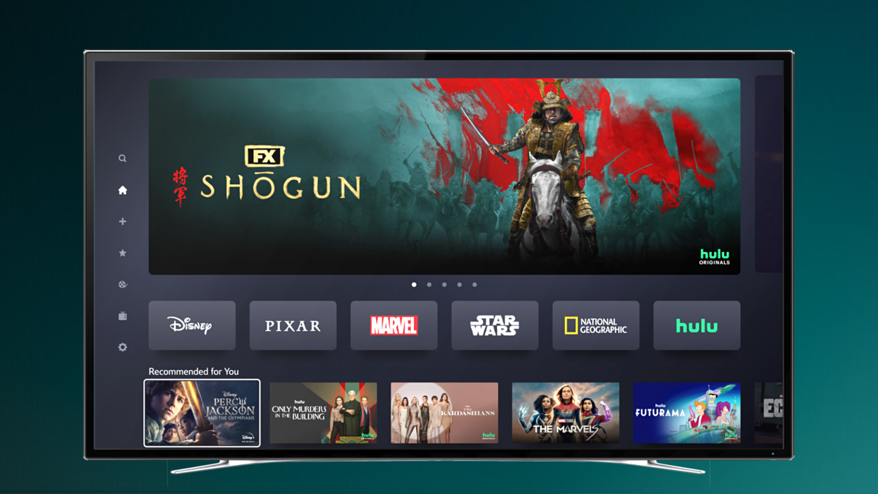 Hulu streaming section of the disney plus app