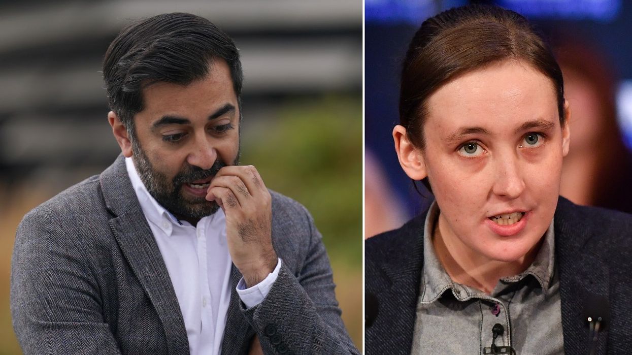 Humza Yousaf and Mhairi Black