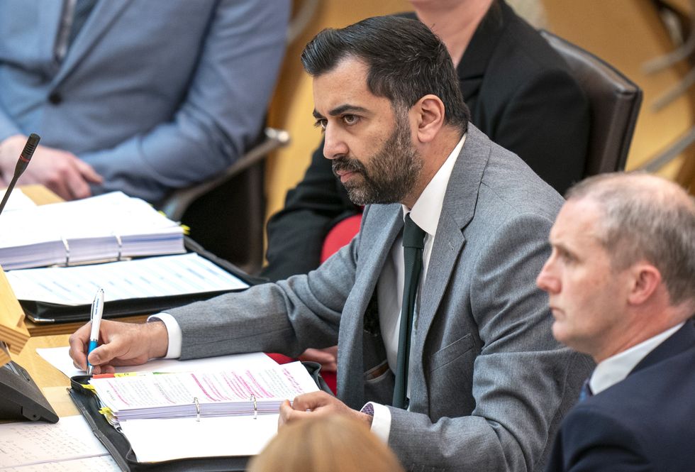 Humza Yousaf in Scottish Parliament