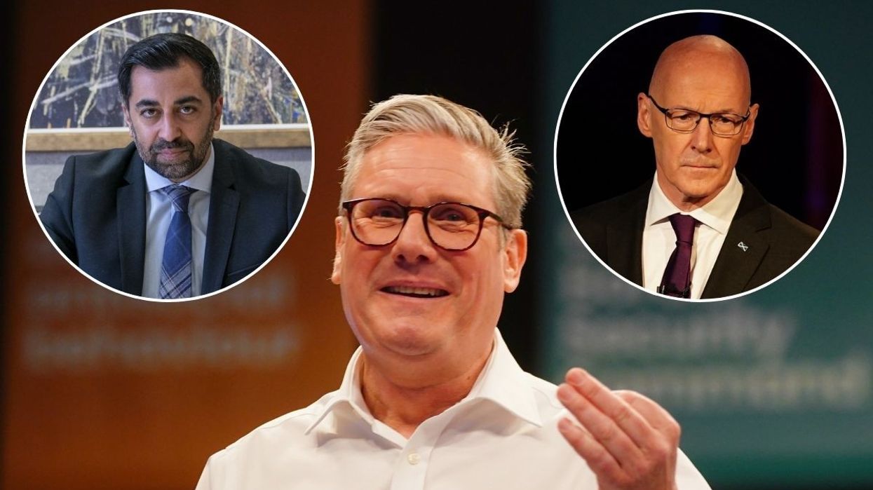 Humza Yousaf, Keir Starmer and John Swinney